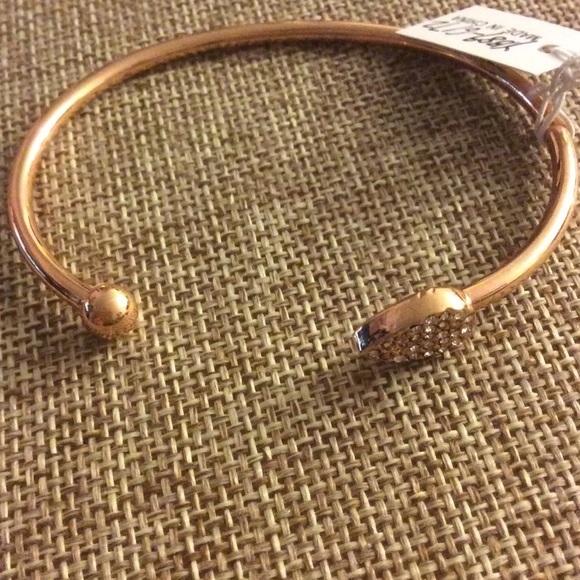 Nwt Rosegoldtone Cuff Crystal Teardrop Bracelet